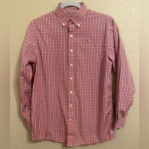Vineyard Vines Boy’s Whale Shirt Size Large (16-18) EUC